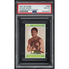 1967-68 Archie Moore Panini Campioni Dello Sport #488 PSA 8 NM-MT, Pop 4 BEST!