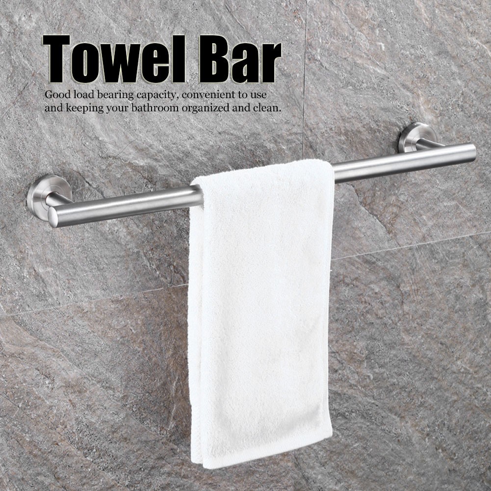 Stainless Steel Towel Bar Rack For Bathroom Organization Easy To Use