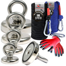 Magnete da montagna magneti al neodimio con foro svasatura occhiello magnete con base in acciaio 500 kg forte