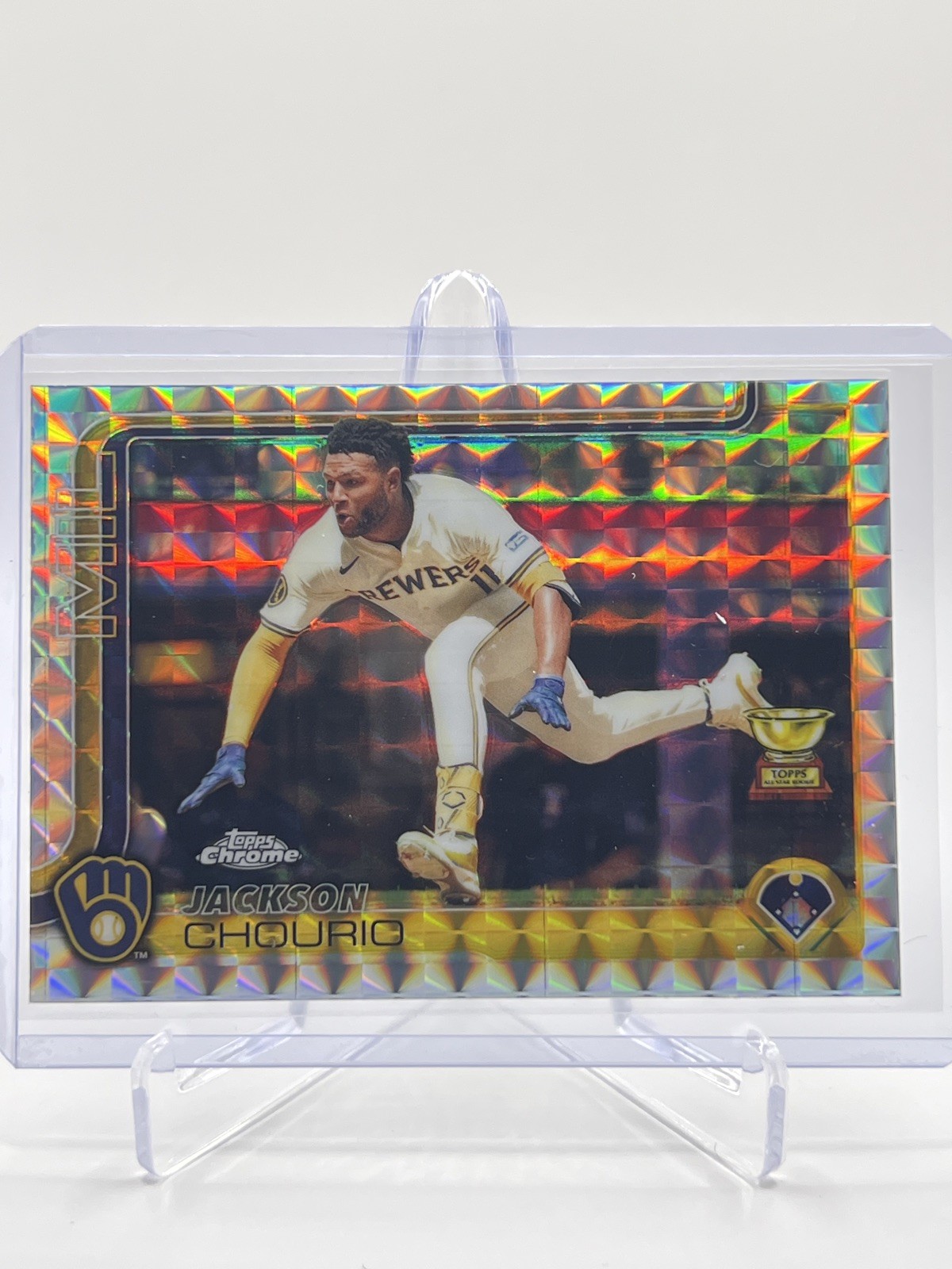 2025 Topps Chrome Geometric Refractor Jackson Chourio #262