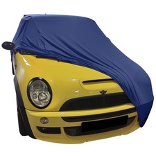 Autoabdeckung passend für Mini Cooper S JCW Aerokit (R53) für Innen Blau NEU