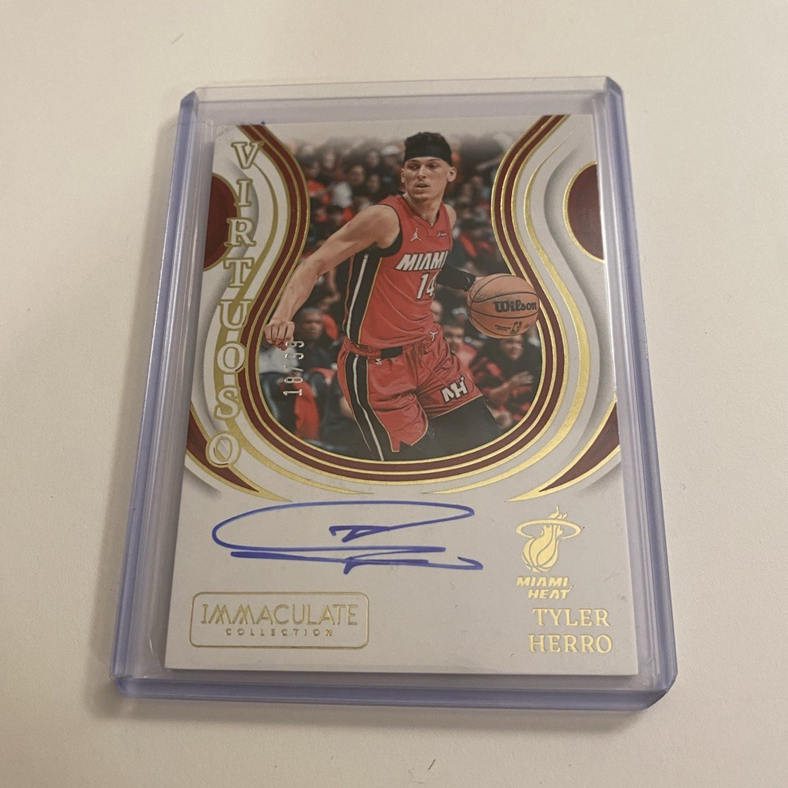 Panini 2023-24 Immaculate Tyler Herro Heat Virtuoso Auto #VA-HRO /99