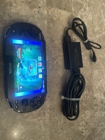Sony PlayStation Vita PCH-1001 Black Working With Charger And 4GB Memory Card