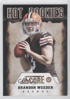 2012 Score Hot Rookies Brandon Weeden #8 RC 0z1