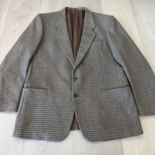 MANI by Giorgio Armani Vintage Textured Tweed Jacket in Multicolor Men s 44R