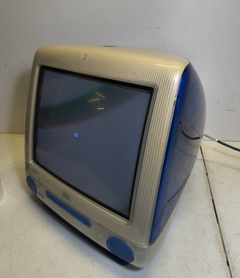 Vintage Apple iMac G3 M5521 Indigo Blue 400MHz 10GB HDD 64MB RAM
