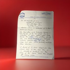 WWII USS S-47 SS-158 Submarine Veteran Henry T Cole Signed 1987 Letter To My Dad