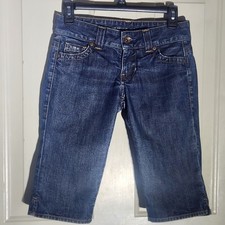 VNTG Guess Premium Jean Capris WMNS S 24 Y2K Low Rise Denim EC USA Made 1-Owner