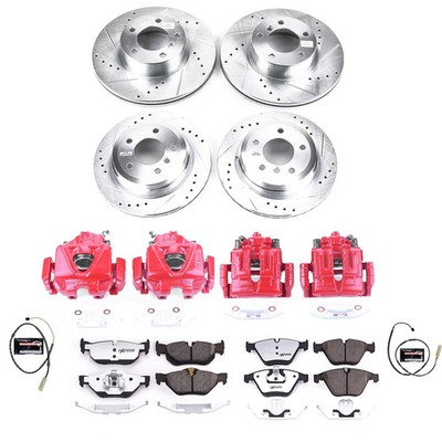 Power Stop KC6074-26 Z26 Extreme Street Warrior 1-Click Brake Kit w/Calipers Fro