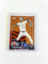 2023 Topps Update MLB DYLAN FLORO Halloween Black Org Foil #US92 Miami Marlins