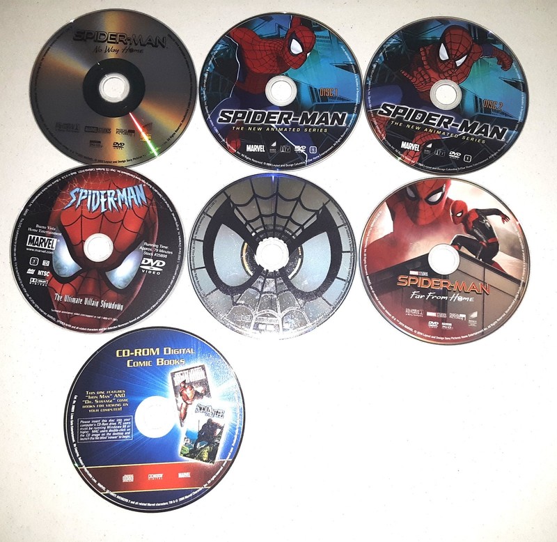 Spiderman DVD Lot of 7 - Animated, Films & Comics