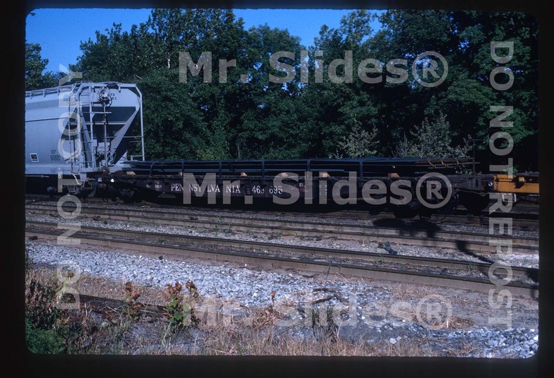 Original Slide Freight PRR Pennsylvania RR Friction Bearing Flat 469695 In 1990