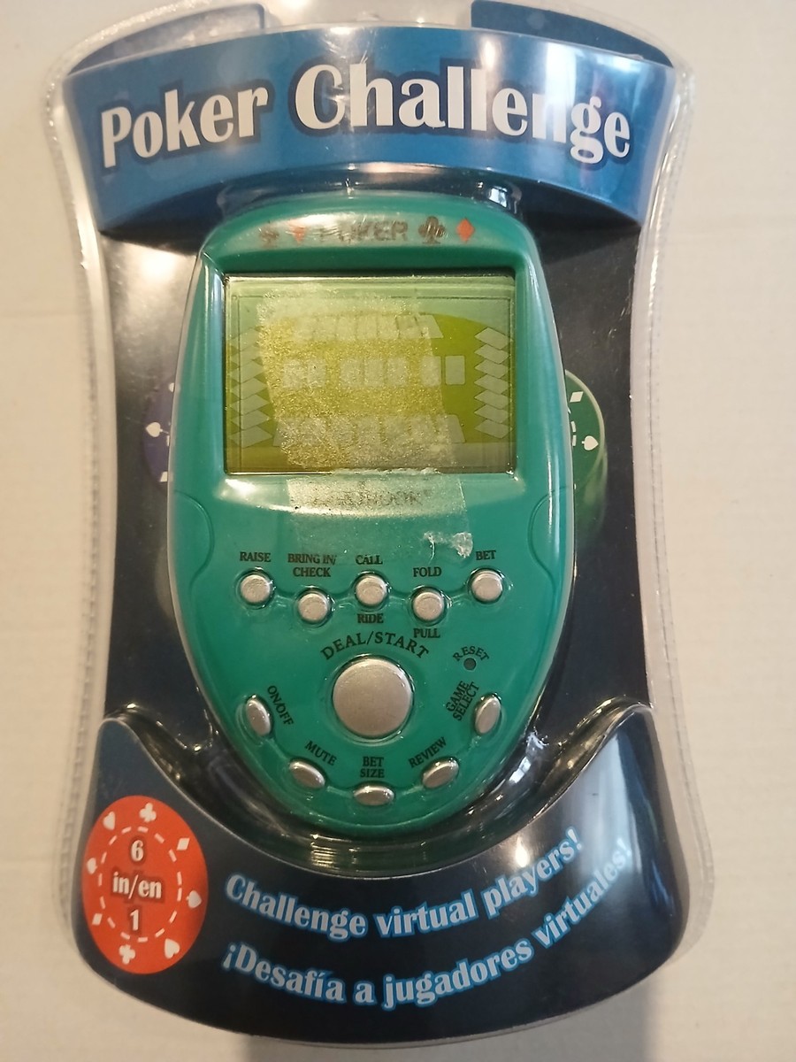 Lexibook Electronic Poker Challenge Handheld Game 6 In1 Texas