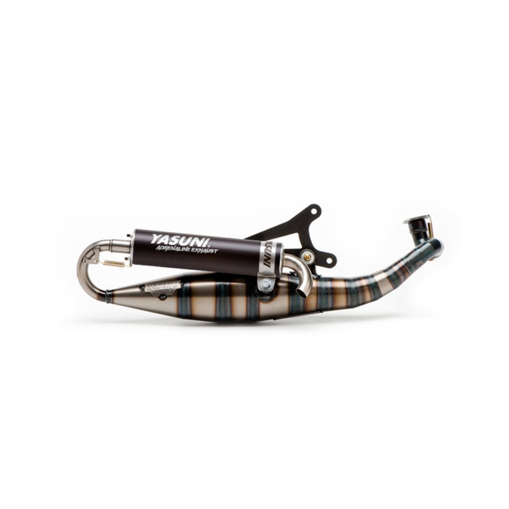 Exhaust YASUNI Carrera 16/07 Black Minarelli 70cc Approved for