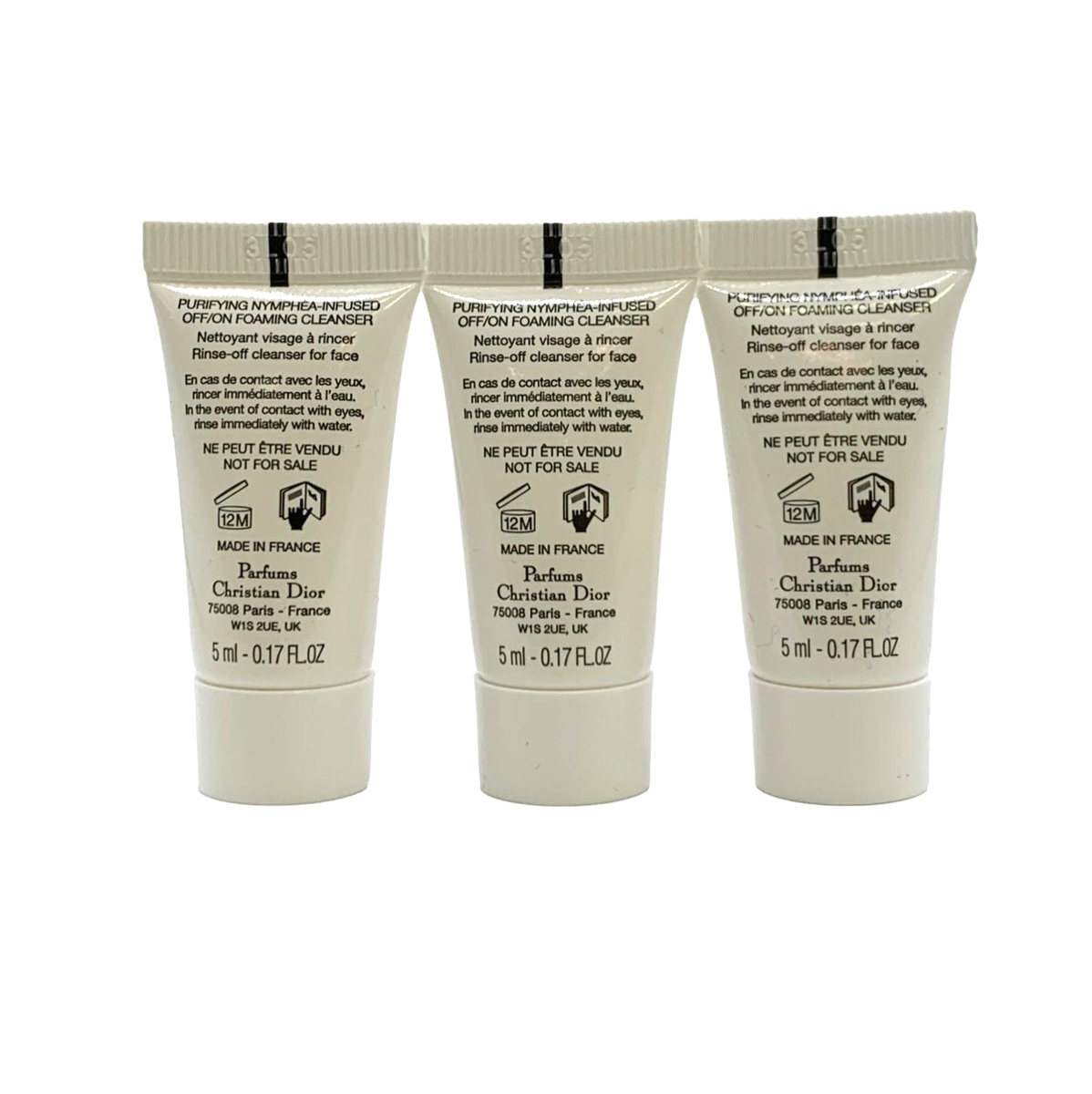 3x DIOR La Mousse Off/On Foaming Cleanser 0.17oz/5ml each | eBay