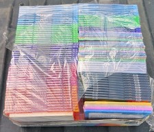 Mix Lot Of 100 CD DVD Slim Jewel Cases Multi Color Storage Case