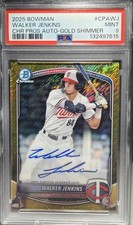 2025 Bowman Chrome 1st Prospect Walker Jenkins Gold Shimmer Auto /50 #CPA-WJ RC