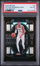 2023 PANINI RECON THE MIGHTY #15 VICTOR WEMBANYAMA ROOKIE RC PSA 6