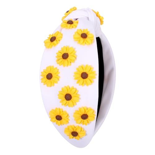 MOLOCH Flower Headband for Women Summer Beach Accessories Outfits Beaded - Bild 5 von 5