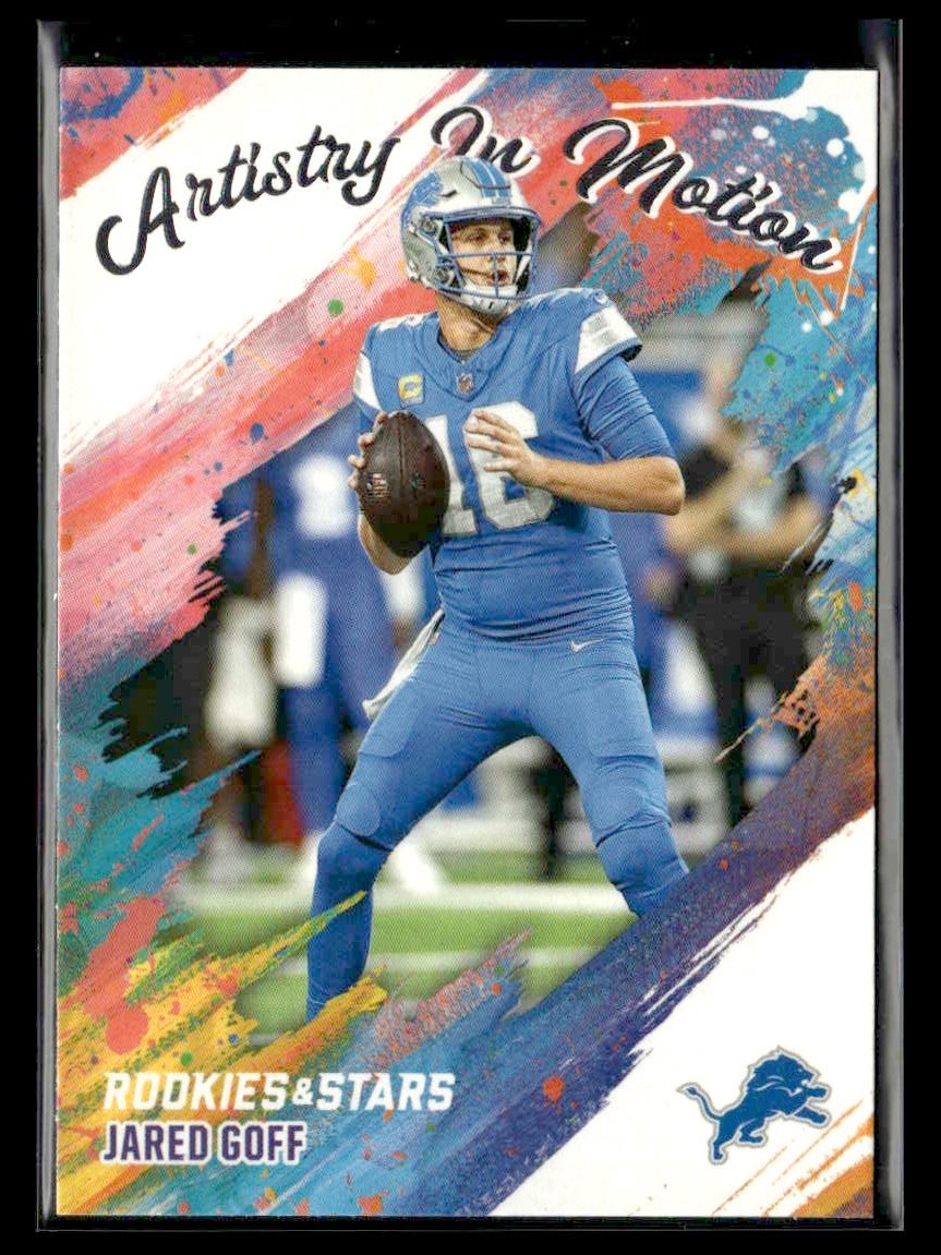 2025 Panini Rookies & Stars Jared Goff #6 Artistry in Motion