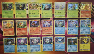 21x Pokemon McDonalds Collection 2021 25th Anniversary Trading Card Holo Bleed