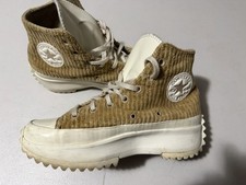 Converse Run Star Hike Platform High Top Corduroy Tan Khaki Nomad Cozy Utility