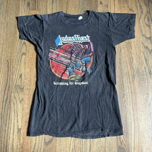80s Judas Priest Screaming For Vengeance Tour 82/83 1980s vintage concert t-shirt, vintage, single stitch, B+ condition