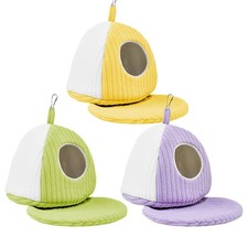 Plush Bird Cave Cage Warm Hanging Sleeping Bed Hut Tent Parrot Bird Nest Hammock