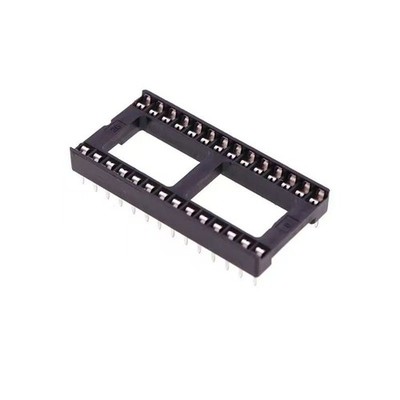 10PCS IC socket DIP-28 chip socket flat contact pin hole 2.54mm DIP28 wide-body