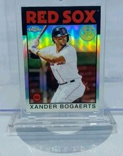 #86BC-8 Xander Bogaerts Boston Red Sox 2021 Topps Chrome 1986 Insert Refractor