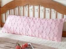Body Pillow Cover 20x54 Long Case Faux Fur, Pink