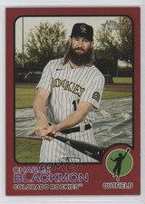 2022 Topps Heritage Target Mega Box Exchange Red Border Charlie Blackmon #26 i6j
