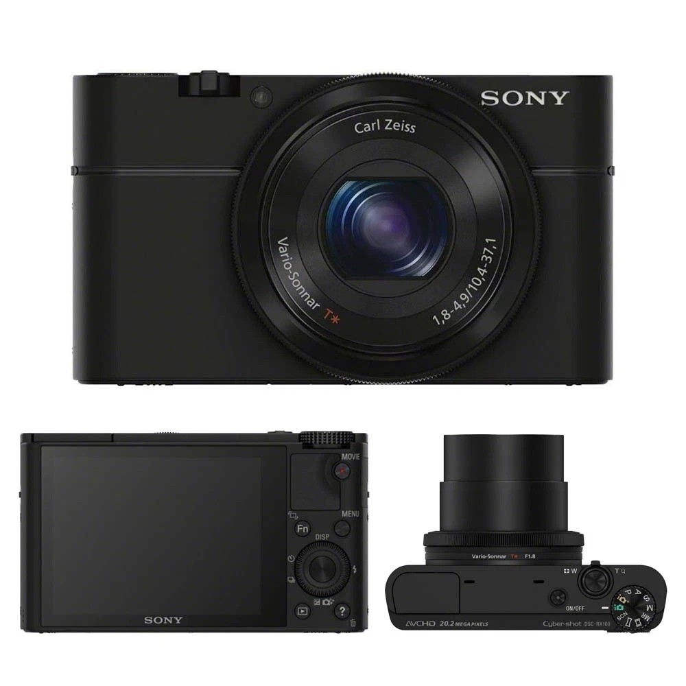 Sony RX100 20.2 MP 3.6x Optical Zoom Compact Digital Camera 85% NEW Black
