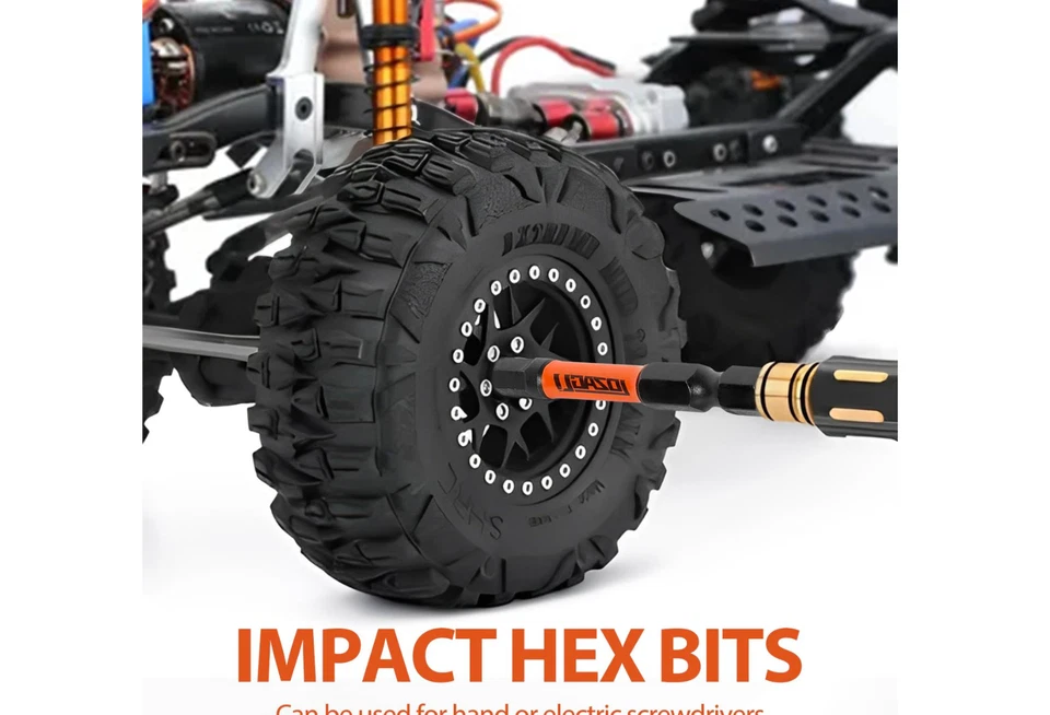 21PC S2 Steel Hex Allen Wrench Drill Bit Set 2" Magnetic with Case - Image 4 of 4