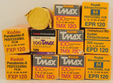 Lot of 11 Rolls of Assorted Kodak 120 Film - Expired 1983-2004