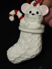 Pandora MOUSE IN STOCKING Christmas 2023 Ornament