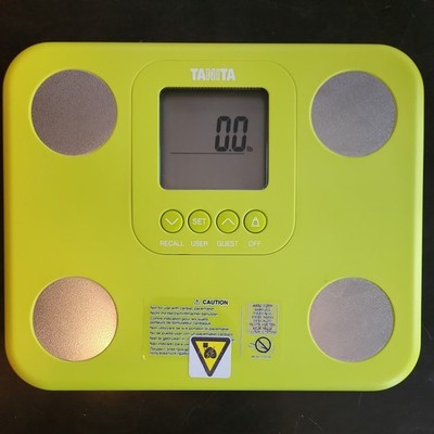 TANITA BC-730 Fit Scan Body Composition Monitor, Bathroom Scale, Green Pre-owned