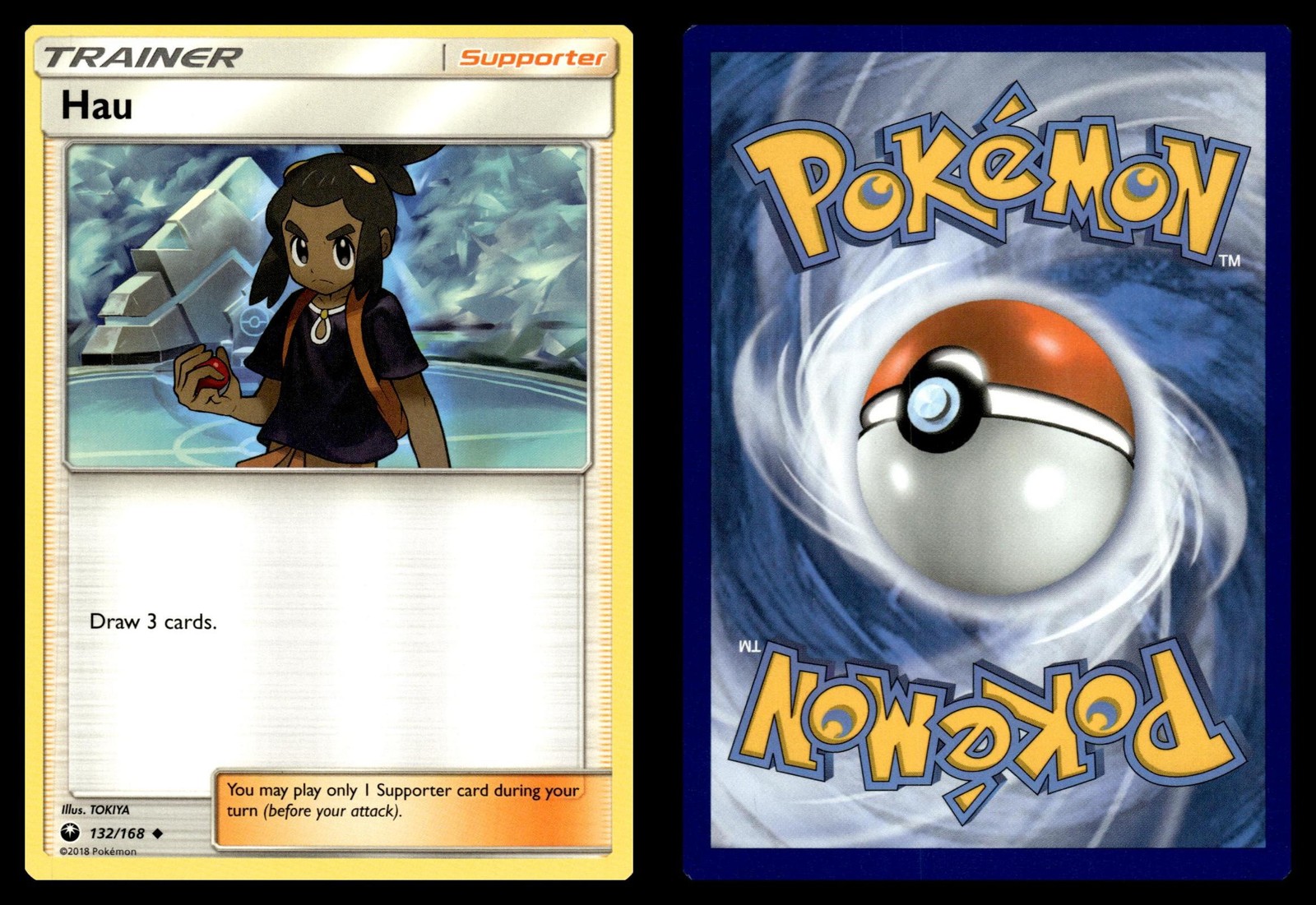 Hau 132/168 Uncommon Celestial Storm Pokemon Near Mint