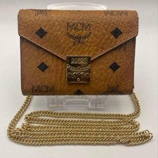 MCM Gold Chain Mini Wallet Shoulder Bag