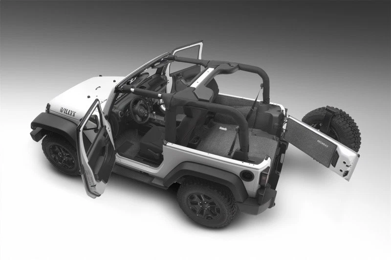 BedRug BRJK11F2 Front Floor Liner Kit for 2011–2018 Jeep Wrangler JK 2-Door - Image 2 of 4