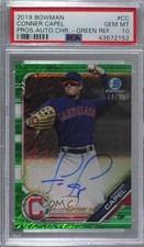 2019 Bowman Green Shimmer Refractor 16/99 Conner Capel PSA 10 GEM MT Auto 1q7