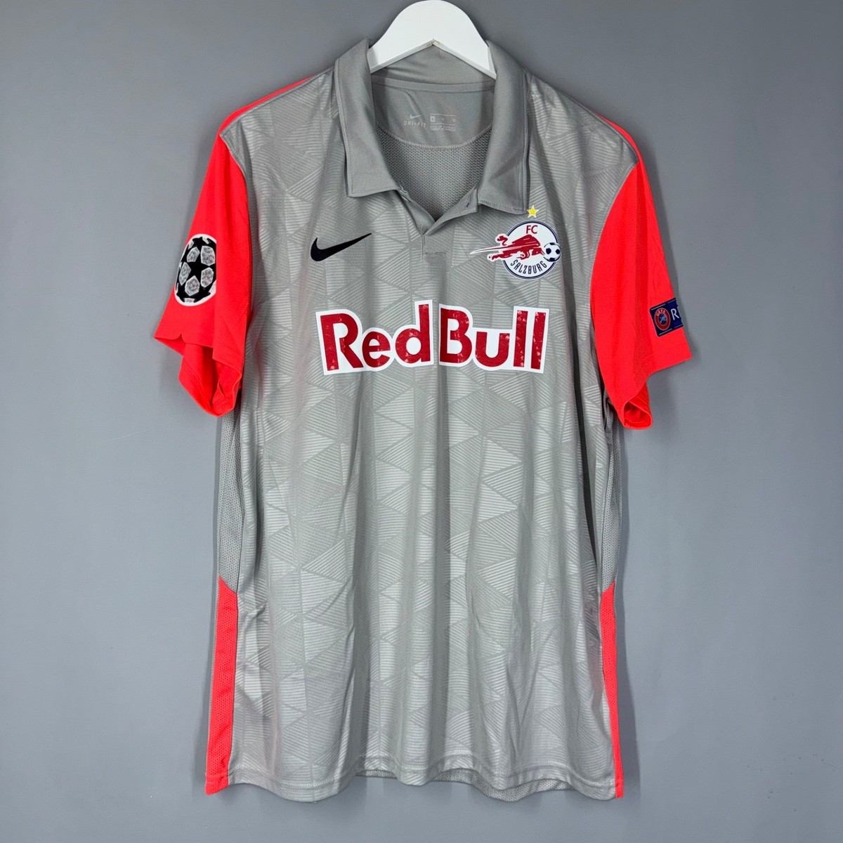 RED BULL SALZBURG 2020 2021 EUROPEAN AWAY FOOTBALL SHIRT NIKE