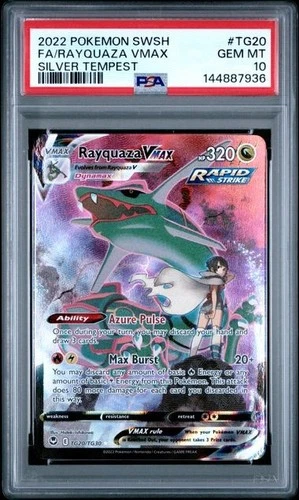 PSA 10 Rayquaza Vmax TG20/TG30 Pokemon Silver Tempest Trainer Gallery