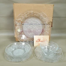 Princess House Fantasia Crystal 5 Piece Crystal Place Setting #510 Replacement
