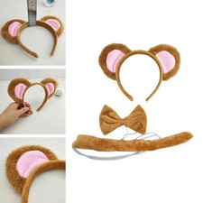 Animal Headbands Tail Bow Hairband Cartoon for Carnival Party Stage Shows