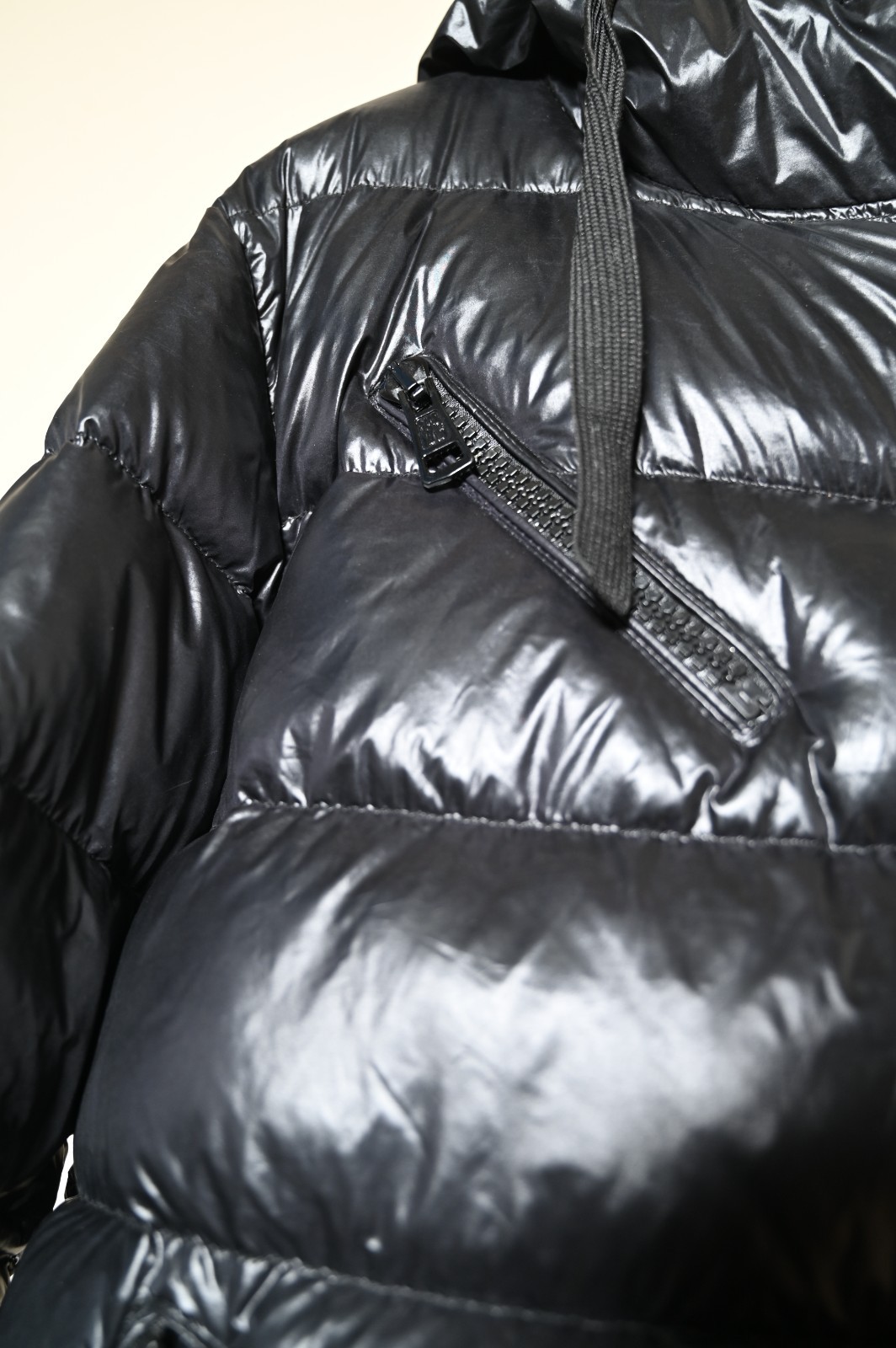 Moncler Jacket Authentic Black Down Jacket With Z… - image 11