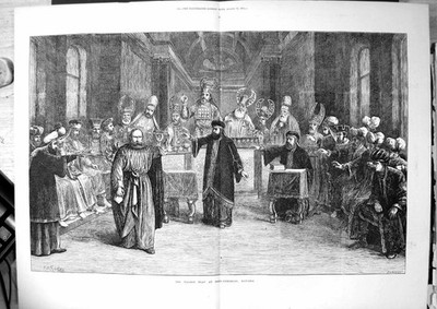 Alter Druck Passionsspiele Ober-Ammergau Bayern Mw Ridley Szene Schauspieler 1871 19.