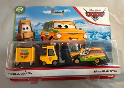 Disney Pixar Cars Terrell Geartry & Brian Gearlooski 2 Pack Die Cast New in Box