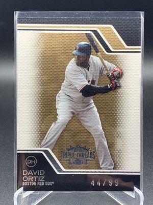 David Ortiz 2008 Topps Triple Threads 44/99 Gold #132 Red Sox 