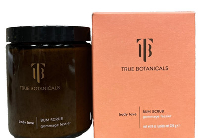 TRUE BOTANICALS BODY  LOVE NATURAL BUM SCRUB 8oz NIB